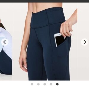 Lululemon Athletica Dark Blue Cropped Pants